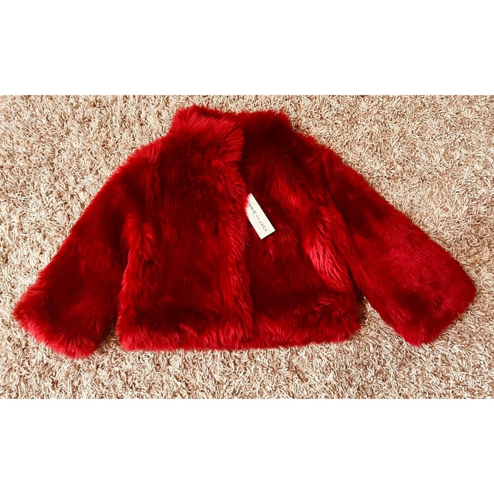 NWT❤️Janie and Jack Faux Fur Jacket sz7/8 - Picture 2 of 8